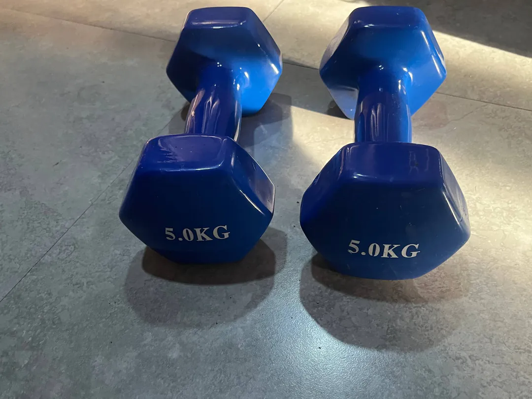 Pair of 5 kg dumbbells — photo 1