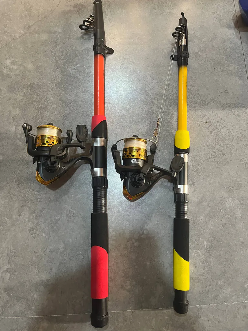 Two fishing rods with reels and tackle — photo 2