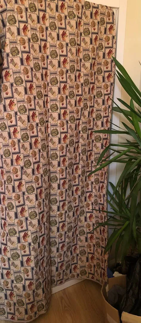 Natural tapestry curtains 120x270, 2 pcs — photo 1