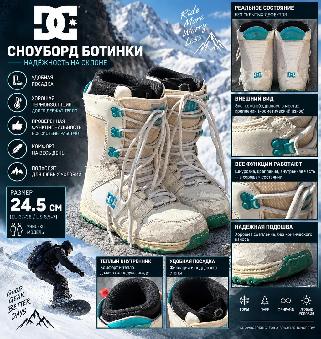 Сноубордические ботинки DC — фото 1