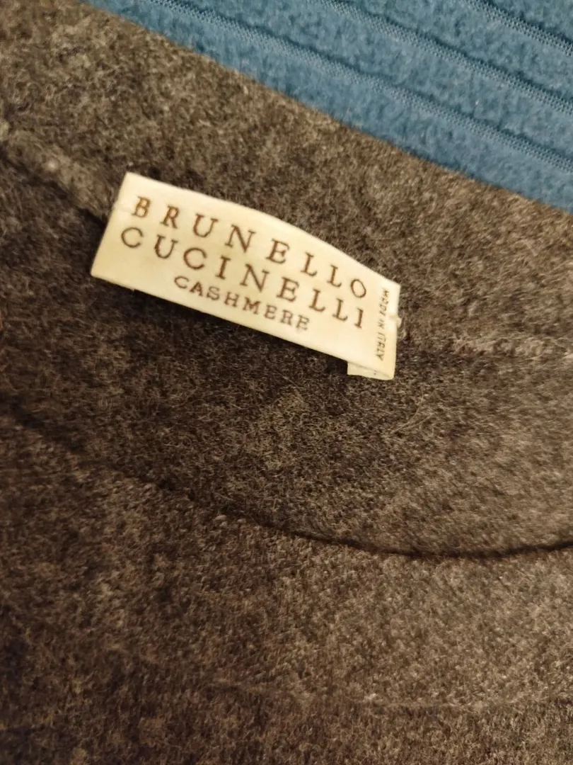 Grey Brunello Cucinelli cashmere sweater size 42-44 — photo 1