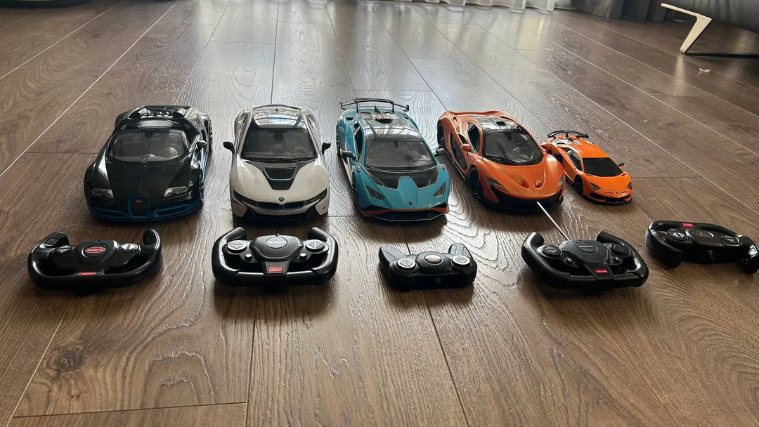 5 remote control toy cars BMW Bugatti McLaren Lamborghini — photo 6