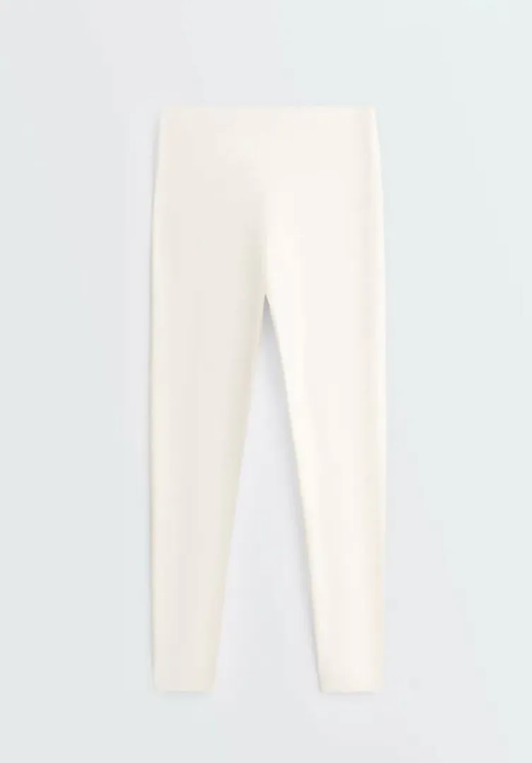 OYSHO Леггинсы Comfortlux молочного цвета — photo 3