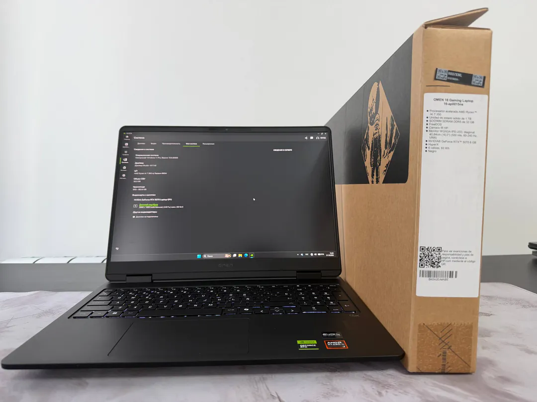Игровой ноутбुक HP OMEN 16-AP0015NS — фото 3