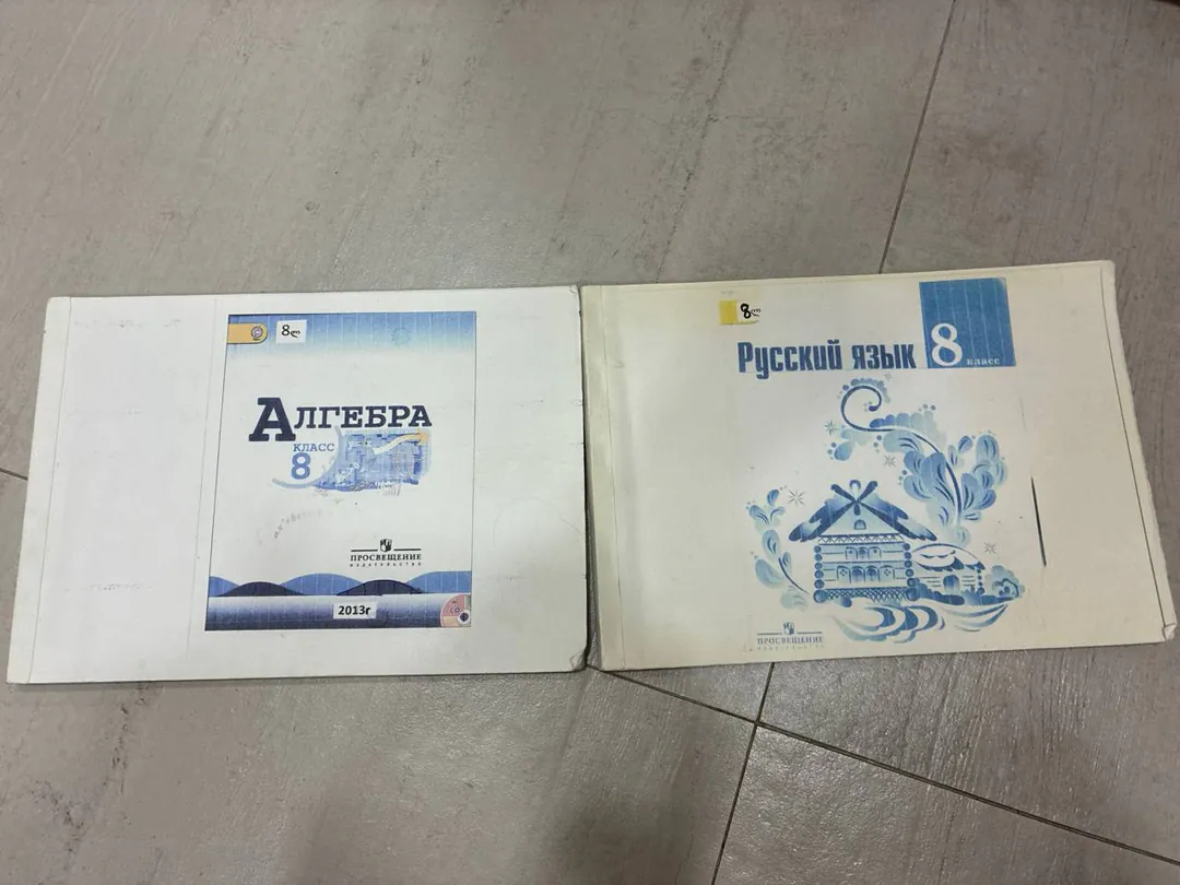 Textbooks for Russian language and Algebra for 8th grade — photo 1