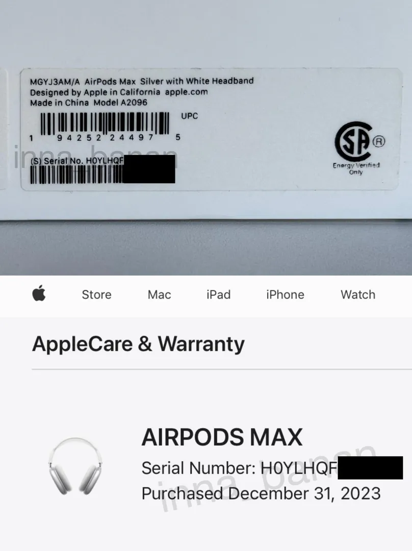 Apple AirPods Max Silver — ფოტო 1