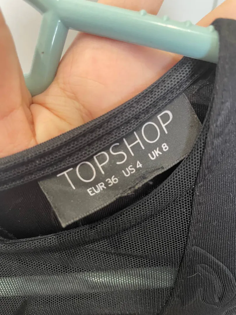 შავი კაბა Topshop ზომა EUR 36 — ფოტო 2