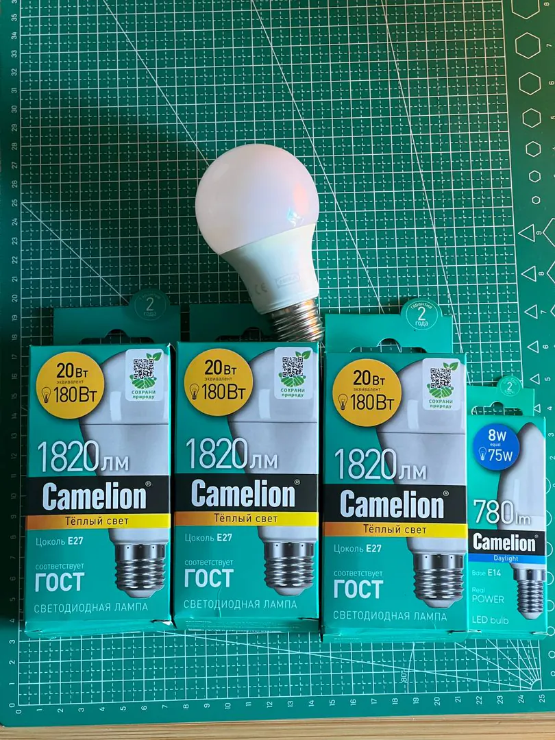 LED ნათურები Camelion 1820 lm — ფოტო 1