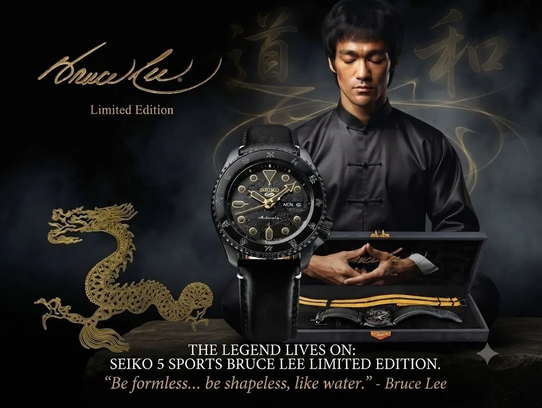 Seiko Bruce Lee Edition საათი — ფოტო 6