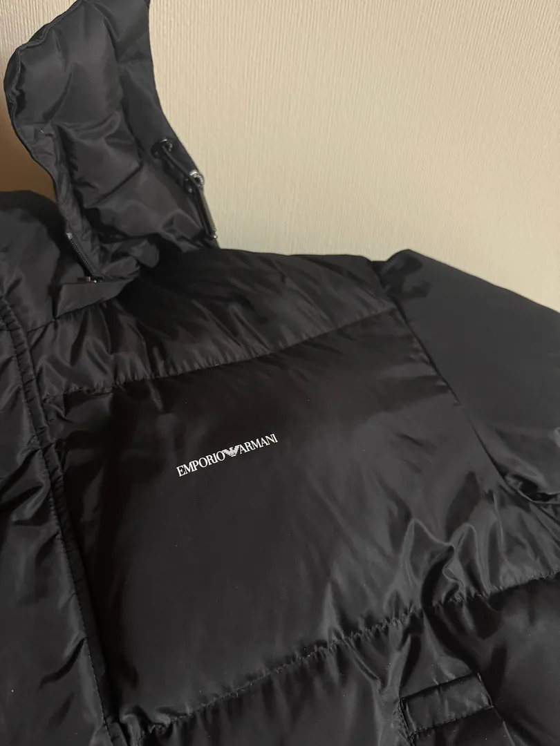 Men's Emporio Armani down jacket size 46 black — photo 1