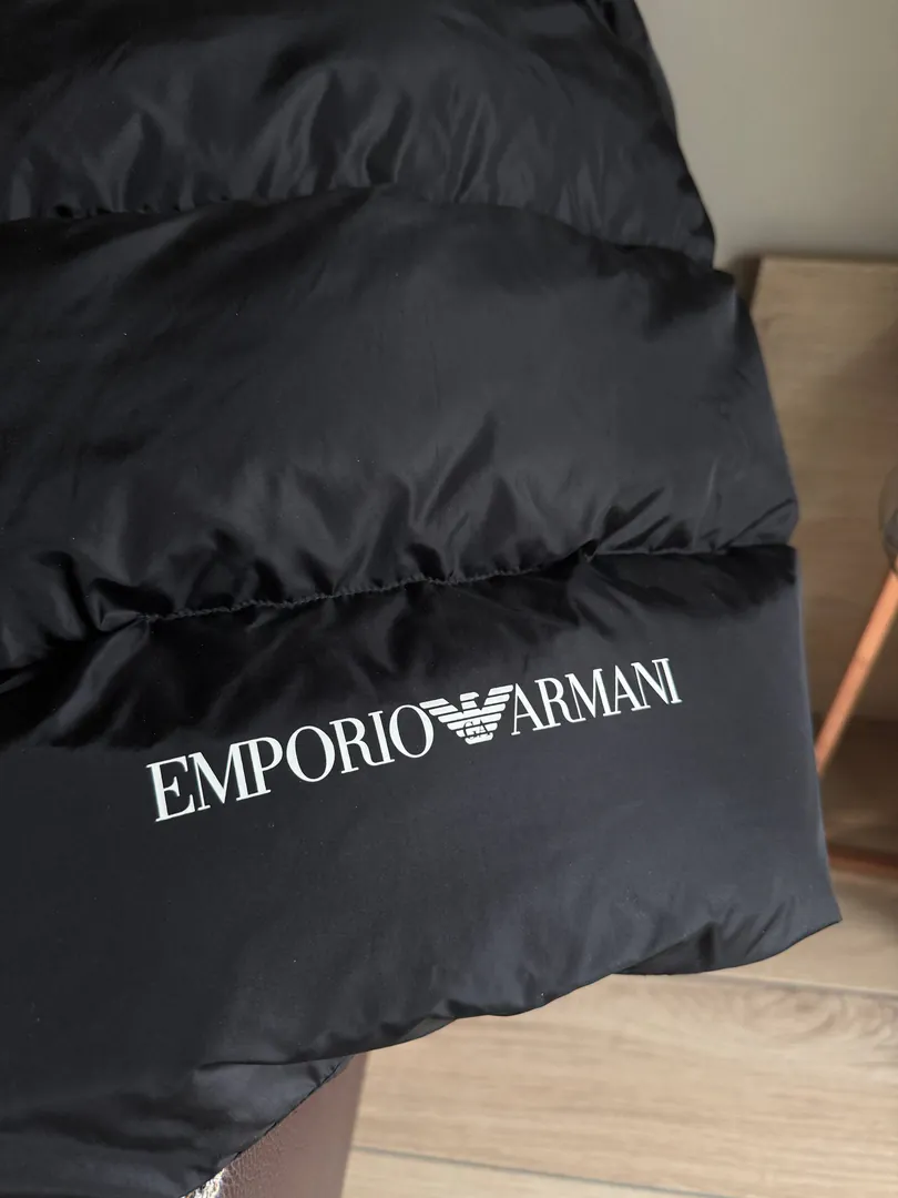Men's Emporio Armani down jacket size 46 black — photo 3
