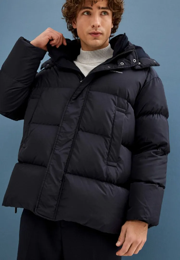 Men's Emporio Armani down jacket size 46 black — photo 5
