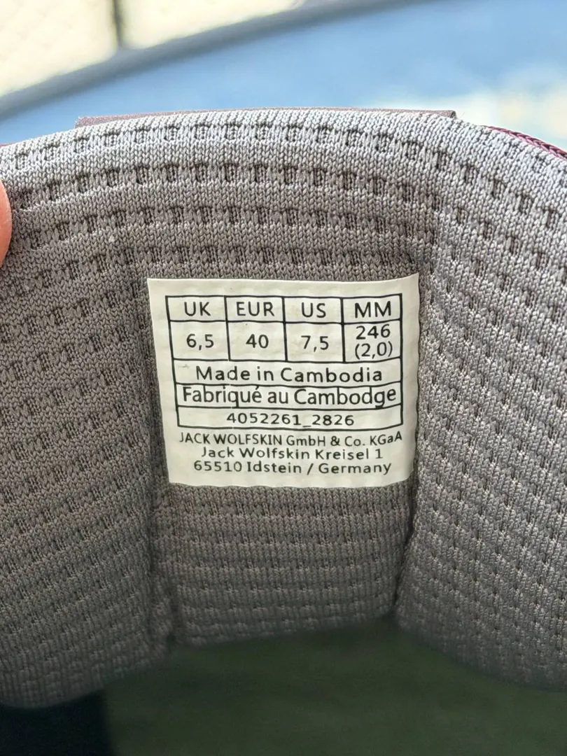 ქალთა Jack Wolfskin ტრეკინგის ბოტინკები 40 — ფოტო 3