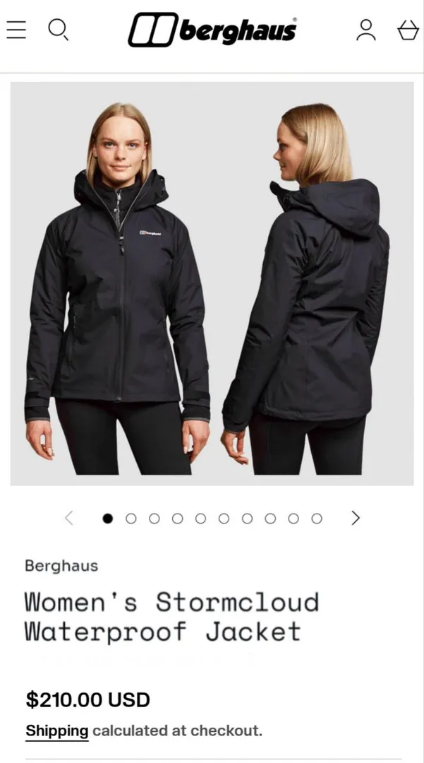 Women's waterproof jacket Berghaus — photo 9