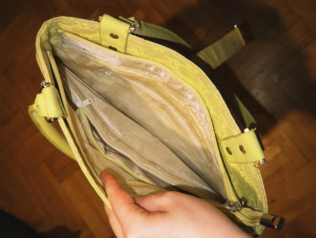 Vintage bag with long handles — photo 2
