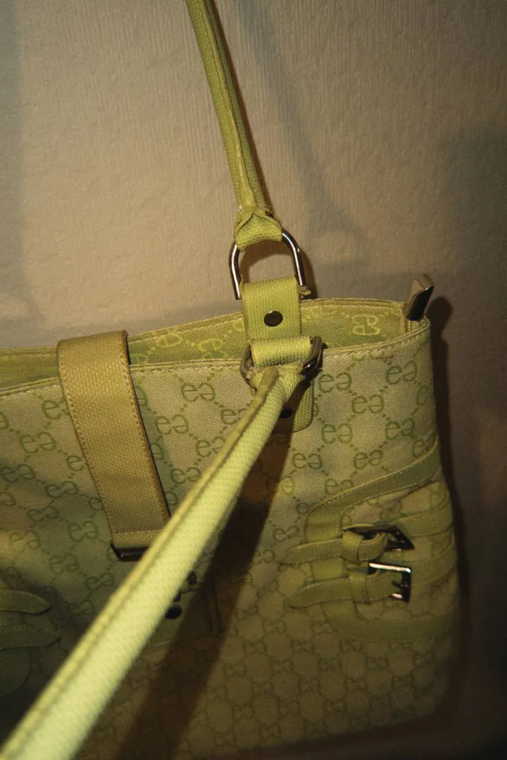 Vintage bag with long handles — photo 4