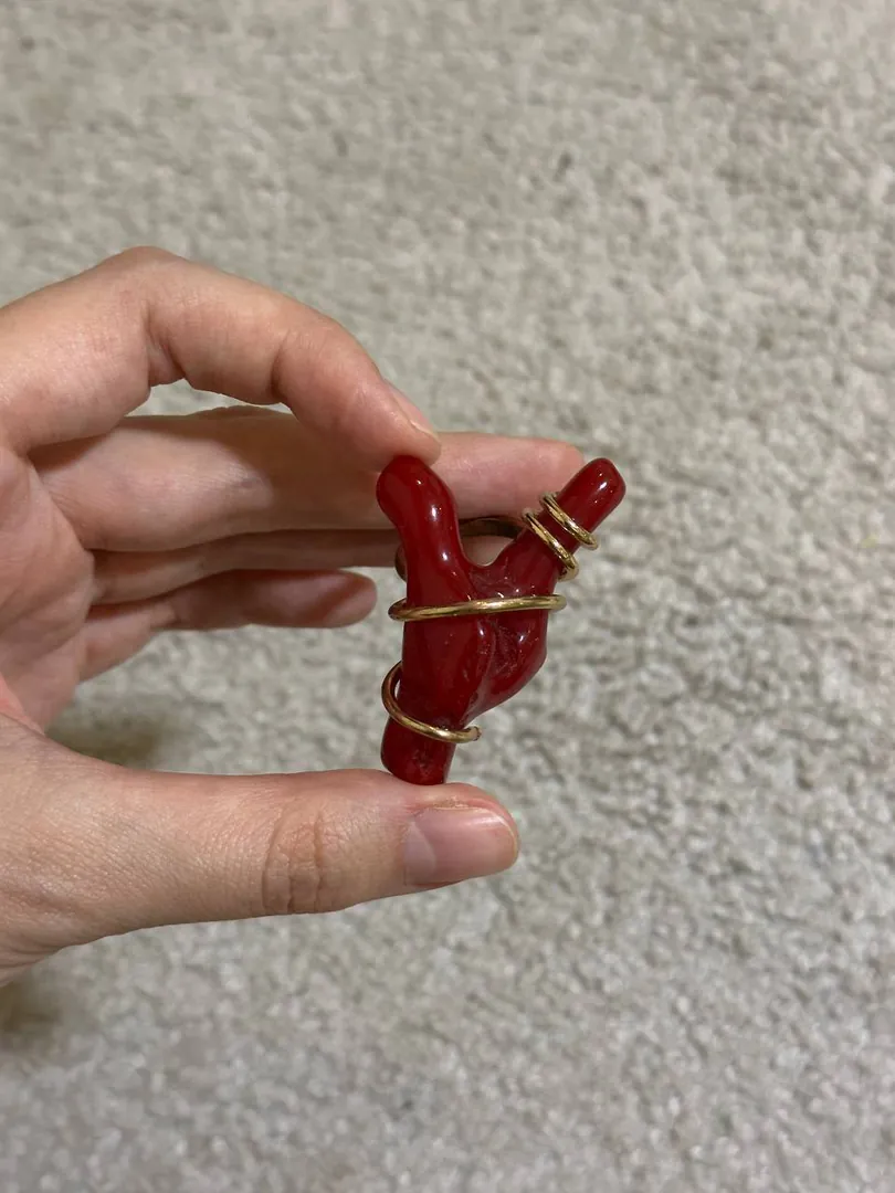 Red ring Zara — photo 1