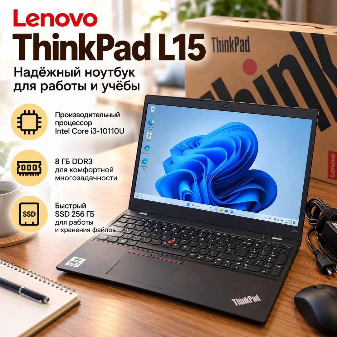 ნოუთბუქი Lenovo ThinkPad L15 i3 8/256 გბ — ფოტო 1
