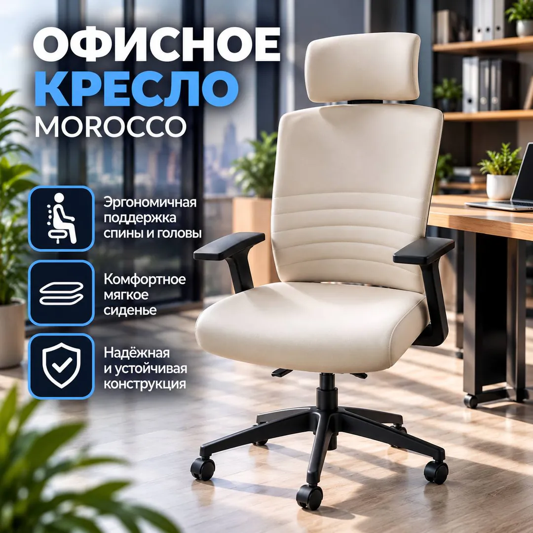 Morocco ბეჟი სავარძლები — ფოტო 1