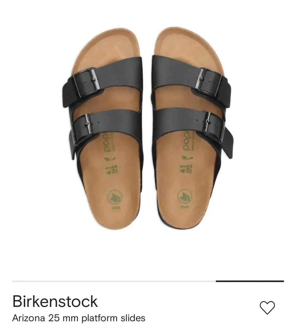 Шлепки Birkenstock черные с платформой 25 мм размер 38 — фото 3
