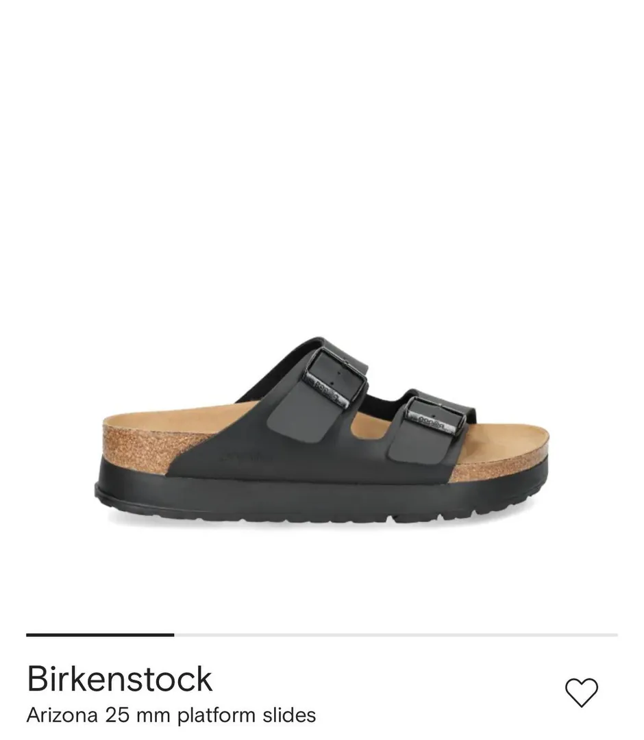 Шлепки Birkenstock черные с платформой 25 мм размер 38 — фото 4
