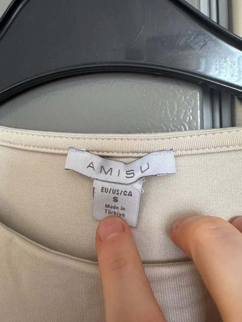 Amisu long-sleeve bodysuit size S — photo 1