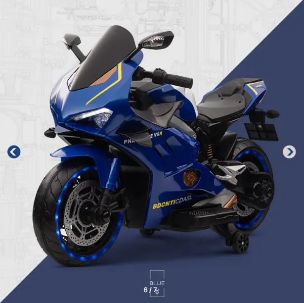 Children's Electric Motorcycle V5R-BLU — photo 3