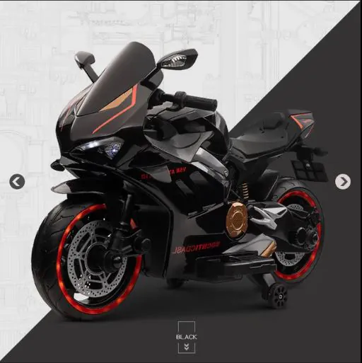 Children's Electric Motorcycle V5R-BLACK — photo 2