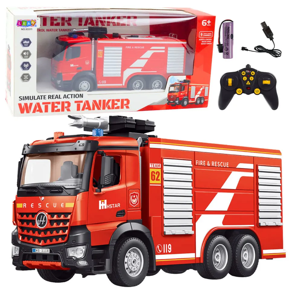 Children's toy remote control fire truck — photo 1