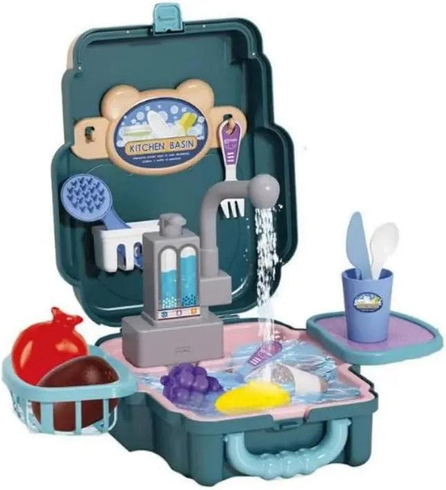 Children's Toy Kitchen Sink Set in Suitcase GH-688-106A — photo 1