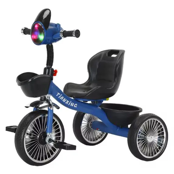 Children's three-wheeled pedal bicycle 602BLU — photo 1