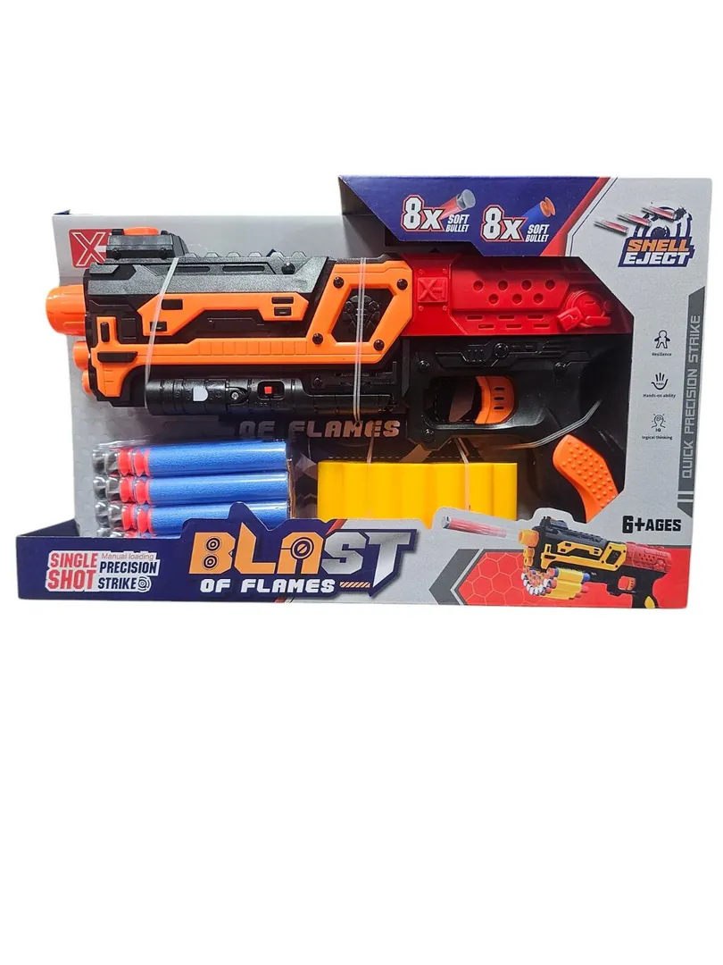 Children's toy Nerf pistol with soft darts — photo 2