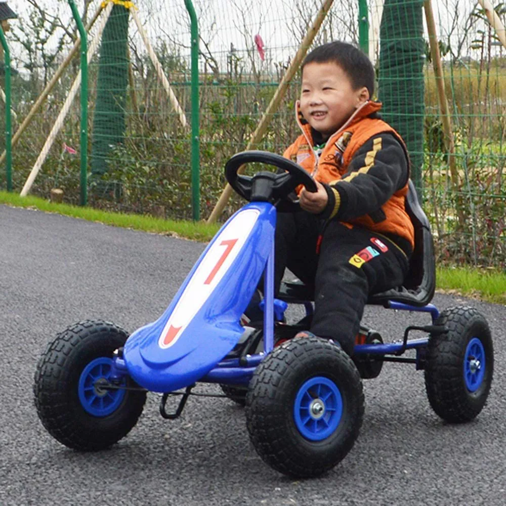 Children's metal pedal go-kart 9288BLU — photo 6