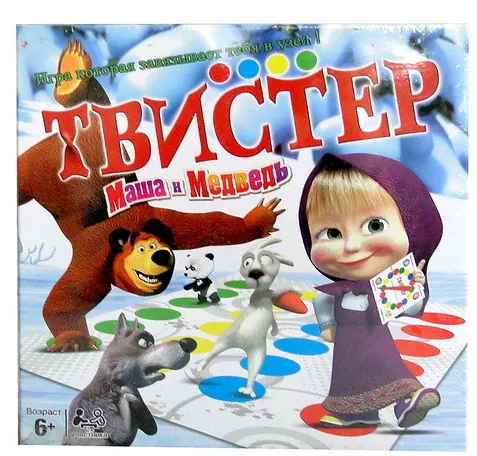 Детская настольная игра TWISTER Маша и медведь — фото 1