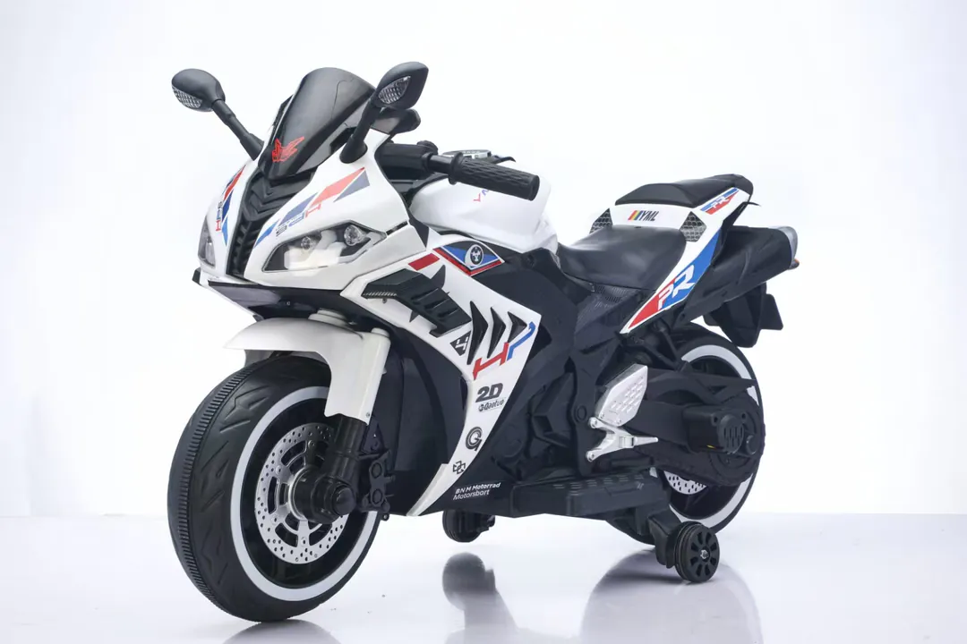 Children's Electric Motorcycle 889-WITE — photo 2