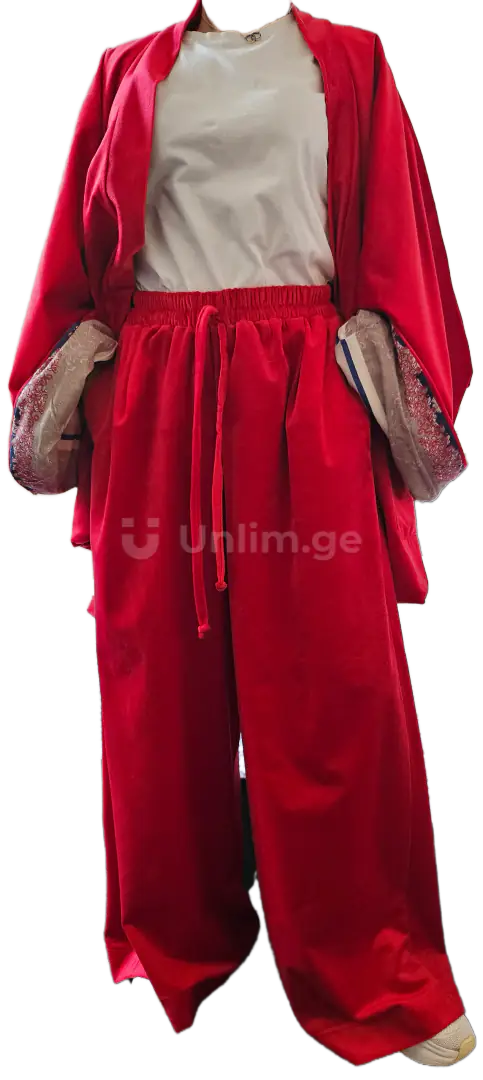 Cardigan and culottes. Kimono haori + hakama — photo 1