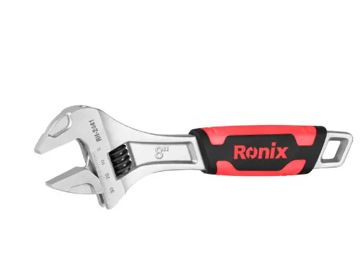 რეგულირებადი ქანჩის გასაღები Ronix RH-2441 8 ინჩი — ფოტო 1