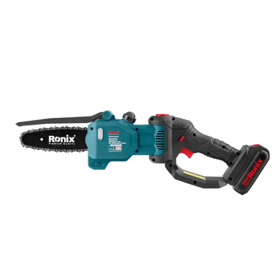 უსადენო ჯაჭვური ხერხი Ronix-8600 20v — ფოტო 1