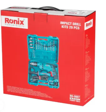 Набор ударной дрели Ronix RS-0007 29шт 750Вт — фото 2