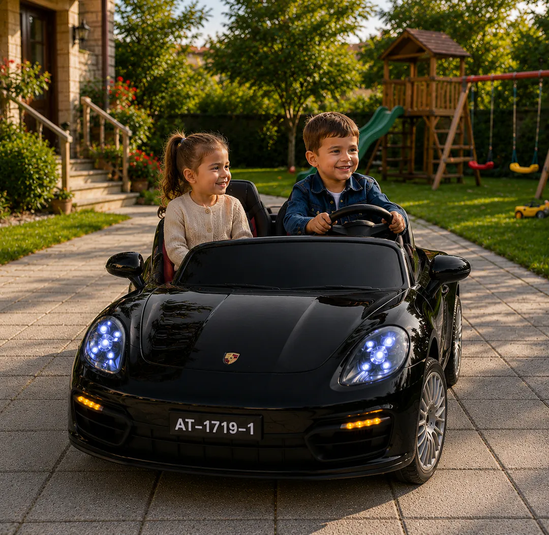 Children's electric car Porsche AT-1719-B (2 — photo 1