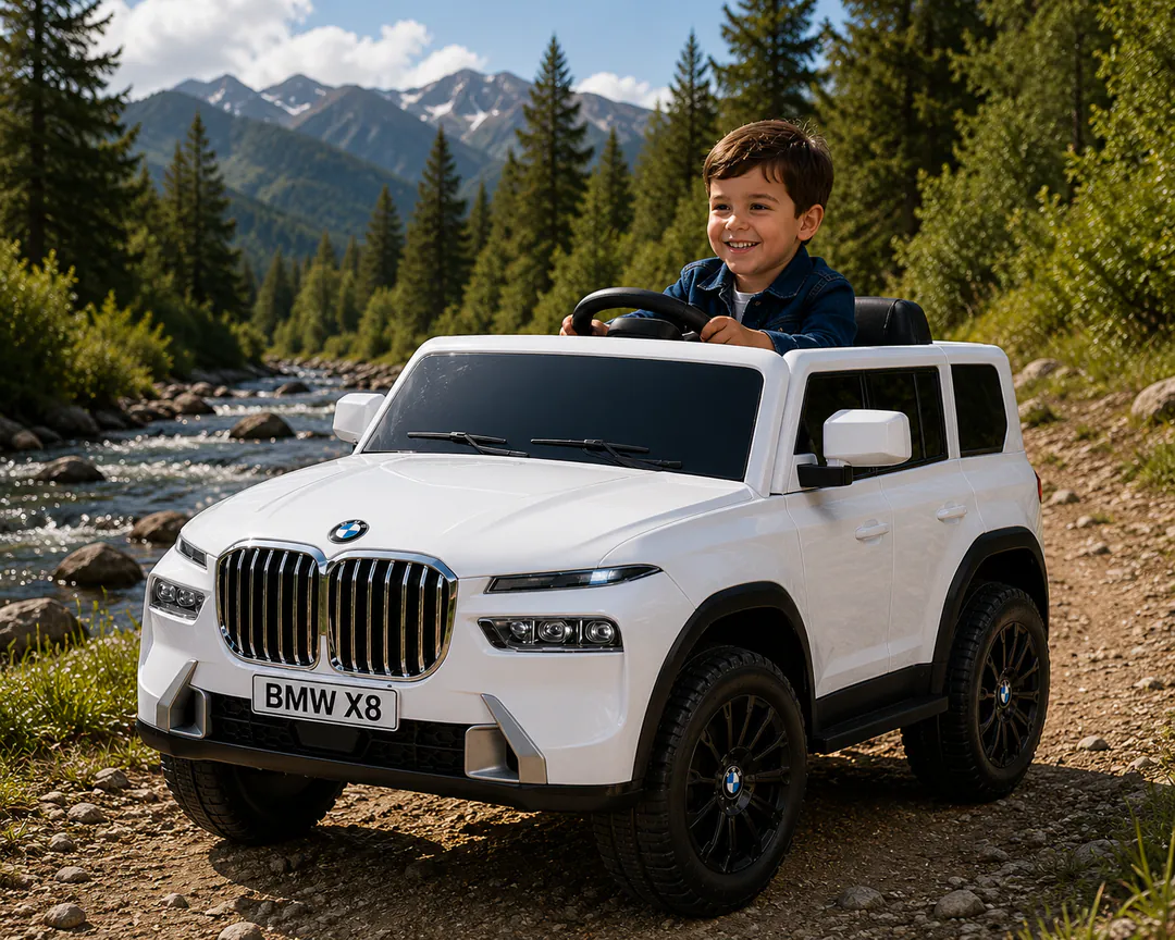 Children's electric car BMW 5588-X8-W (4 motors, — photo 1