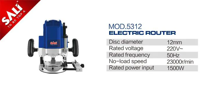 Electric Router 12MM/1500W P360312S-5312S SALI — photo 4