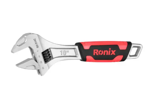 რეგულირებადი ქანჩის გასაღები Ronix RH-2442 10 ინჩი — ფოტო 1