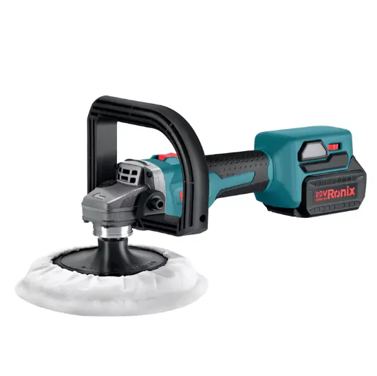უსადენო პოლირების აპარატი Ronix-8652 20v 4 Ah — ფოტო 1