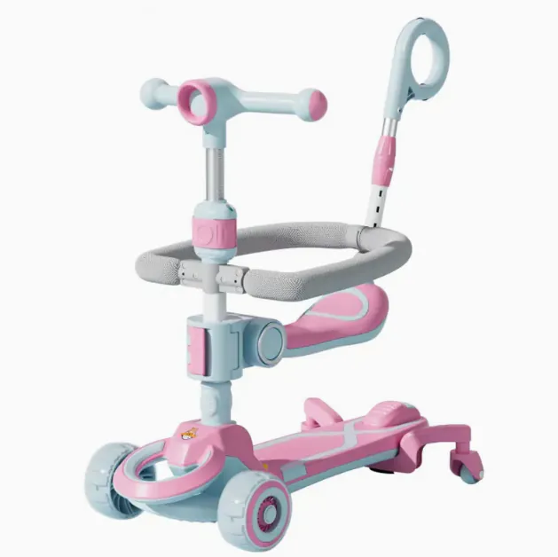 Children's Scooter with Handle 338PINK — photo 1