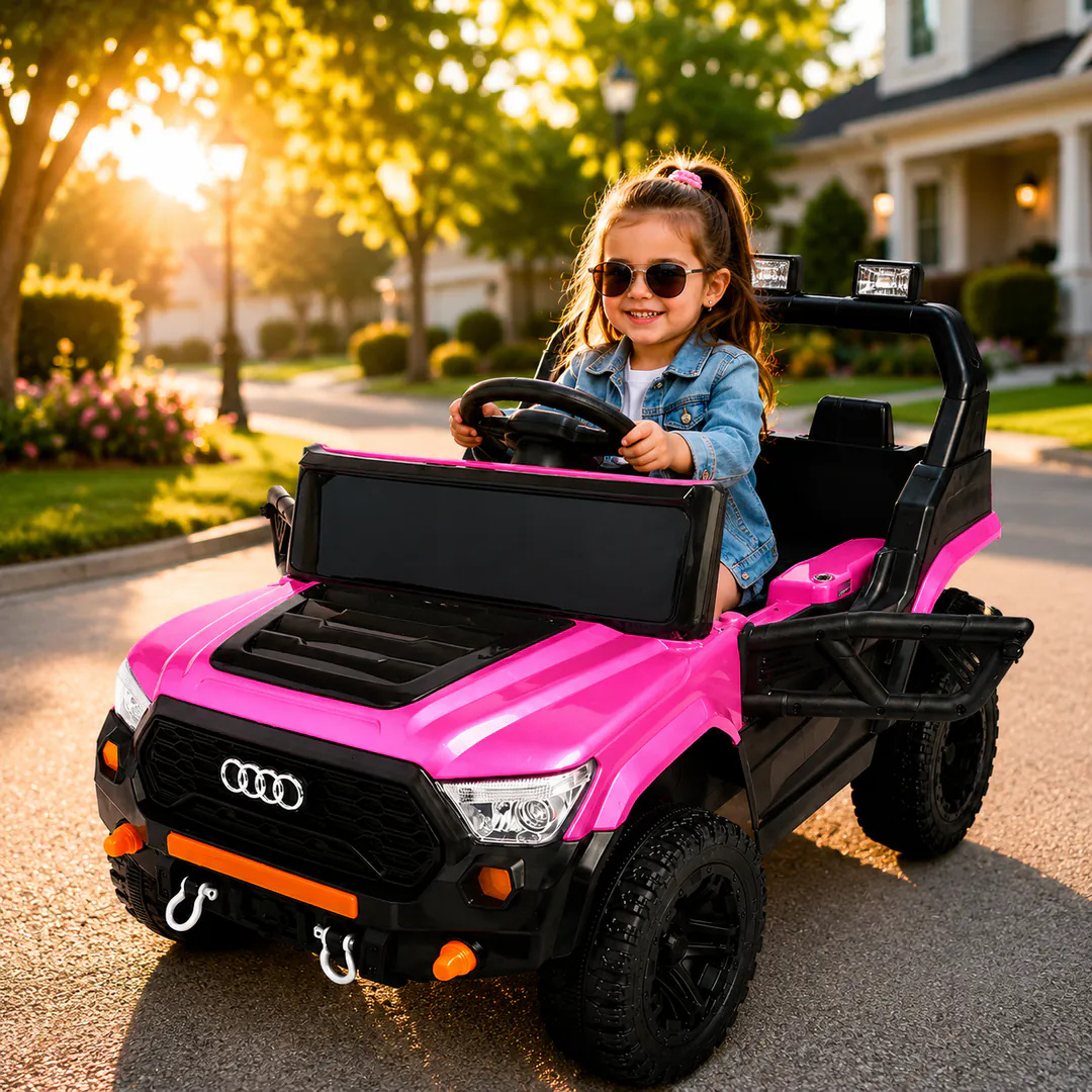 Children's electric car AUDI GM-502-PINK (2 — photo 1