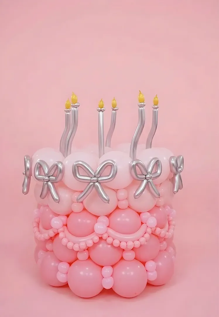 Large balloon bouquet. Large balloon cake — photo 6