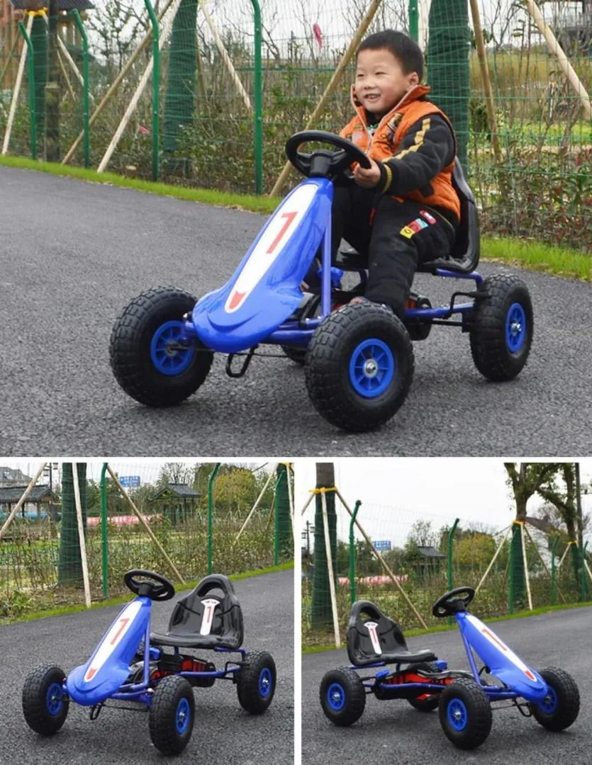 Children's metal pedal go-kart 9288BLU — photo 7