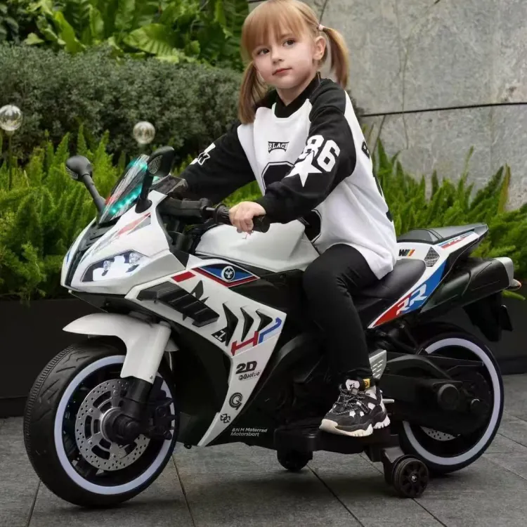Children's Electric Motorcycle 889-WITE — photo 1