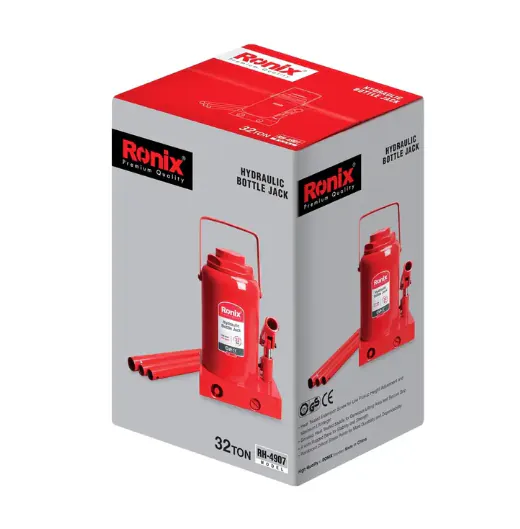 ჰიდრავლიკური დომკრატი Ronix Rh-4907, 32 ტონა — ფოტო 3